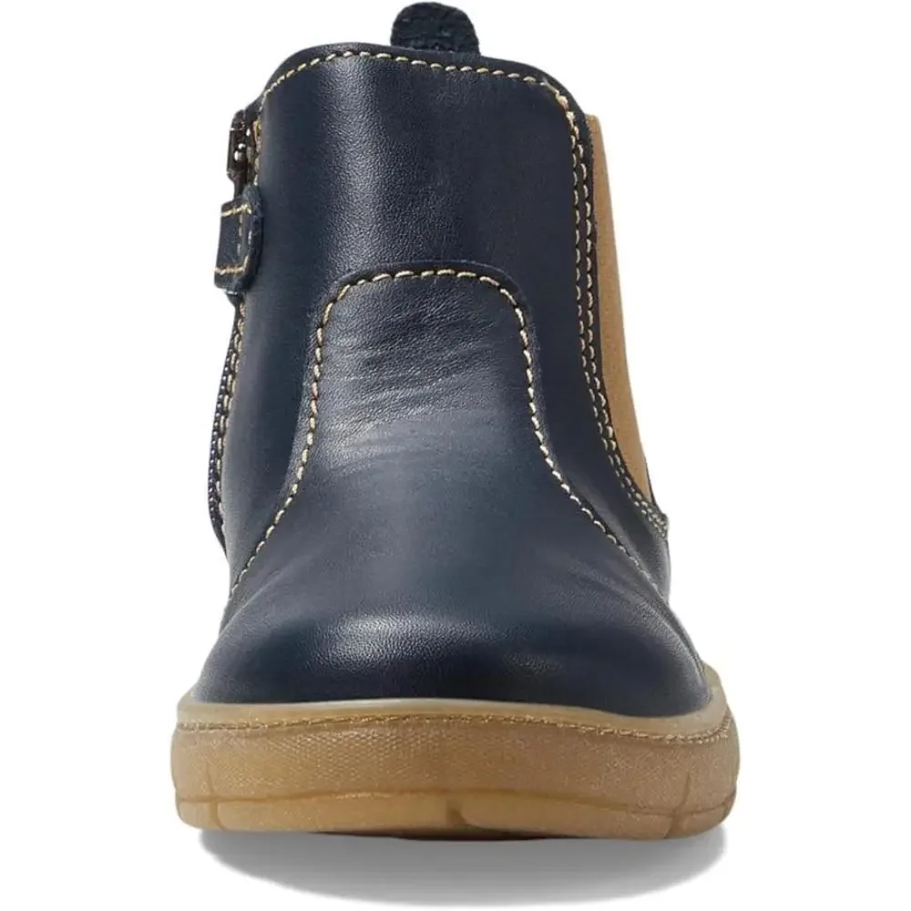 Primigi 4910222 Boots Toddler 5.5 M Blue Leather Round Toe Ankle Chelsea NLW184
